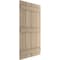 Ekena Millwork Rustic Four Board Joined Board-n-Batten Rough Sawn Faux Wood Shutters, 22W x 90H, PR SHUBJS22X90RSPR - alternate 15